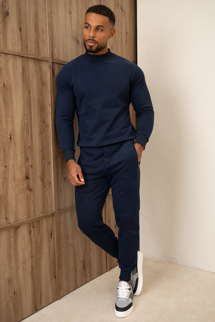 Signature Crew Neck Sweatshirt - Navy