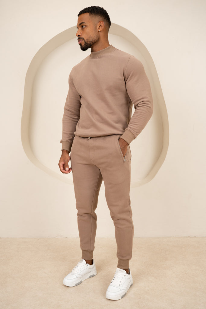 Signature Cuffed Jogger - Taupe