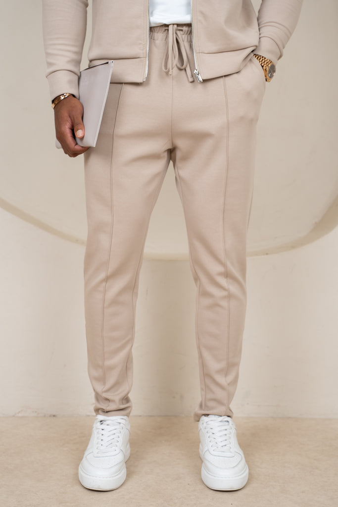 Soft Scuba Pintuck Jogger - Stone
