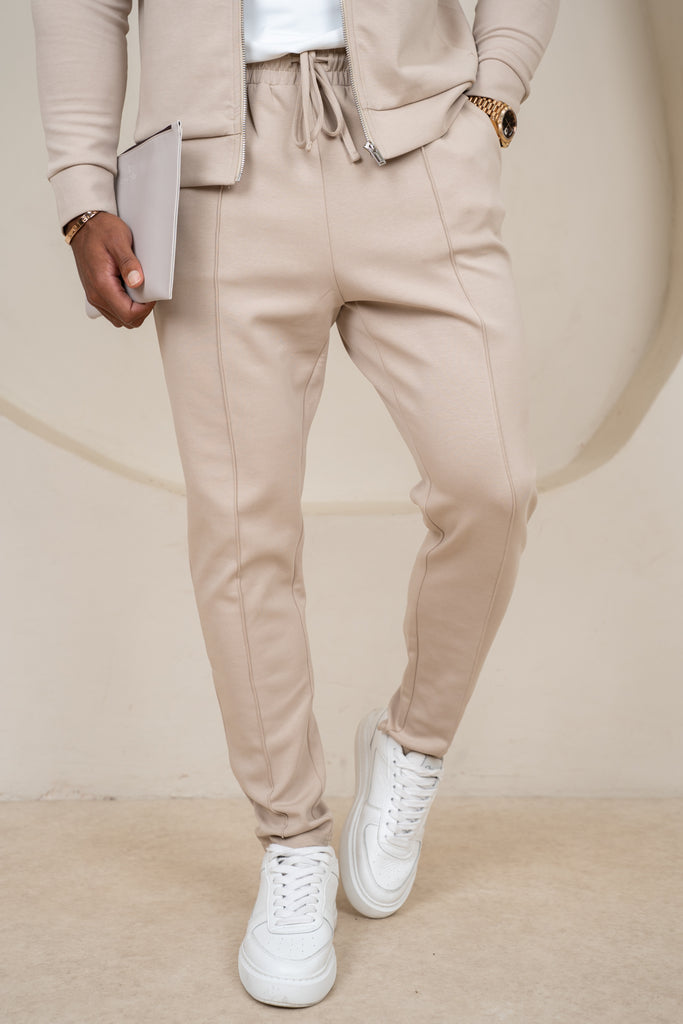 Soft Scuba Pintuck Jogger - Stone
