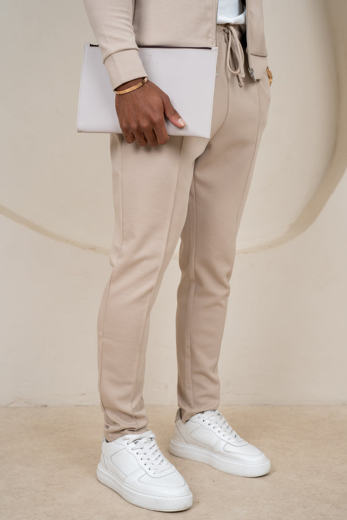Soft Scuba Pintuck Jogger - Stone