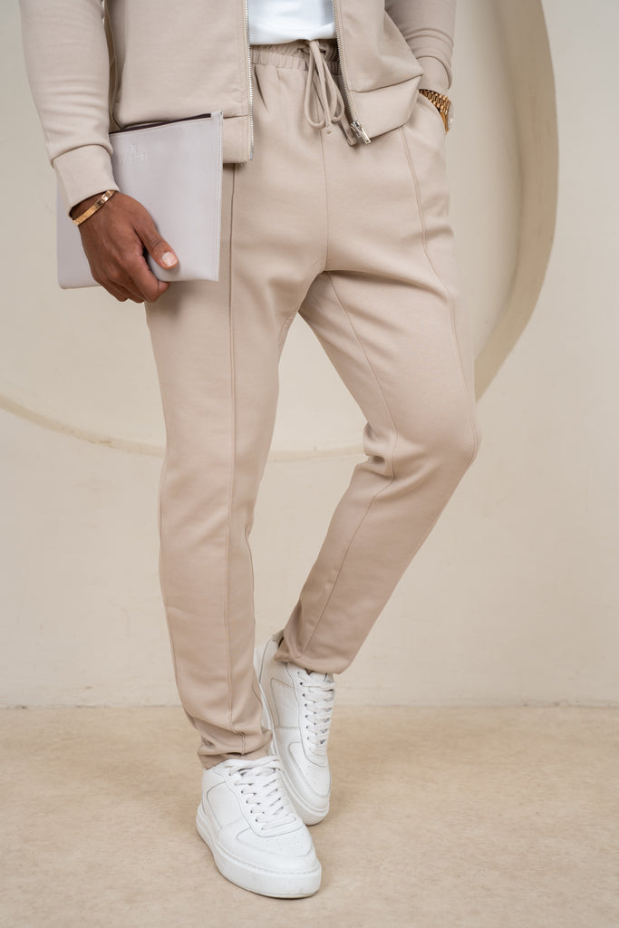 Soft Scuba Pintuck Jogger - Stone