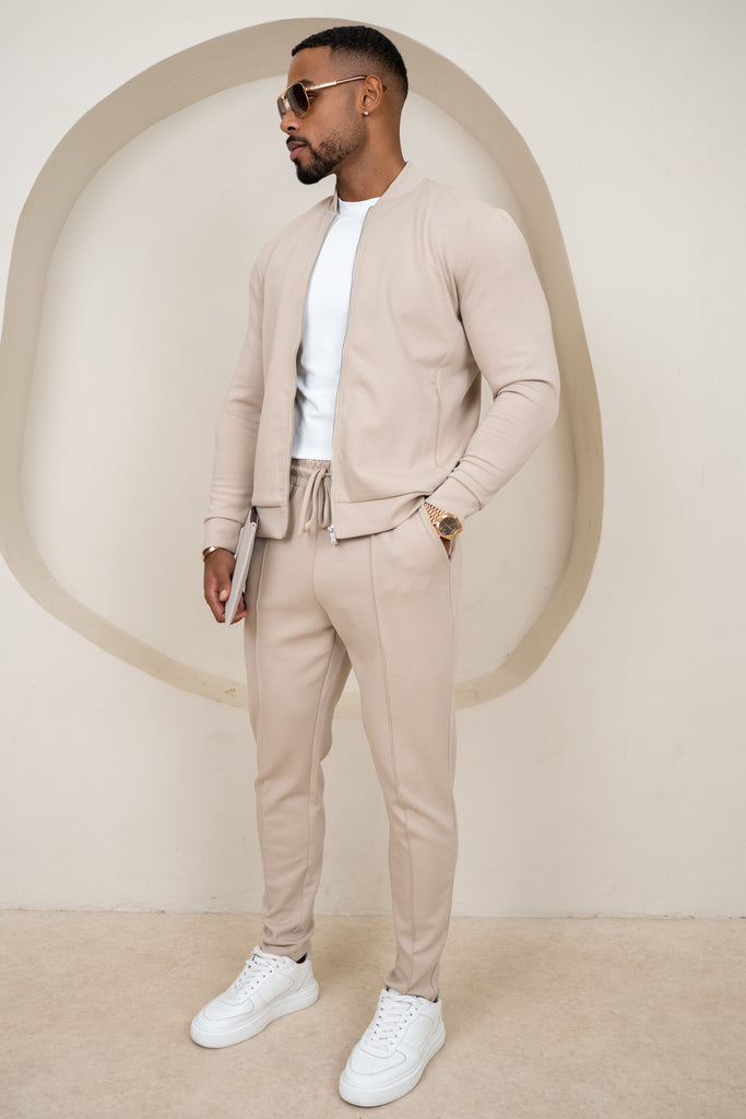 Soft Scuba Bomber Jacket - Stone