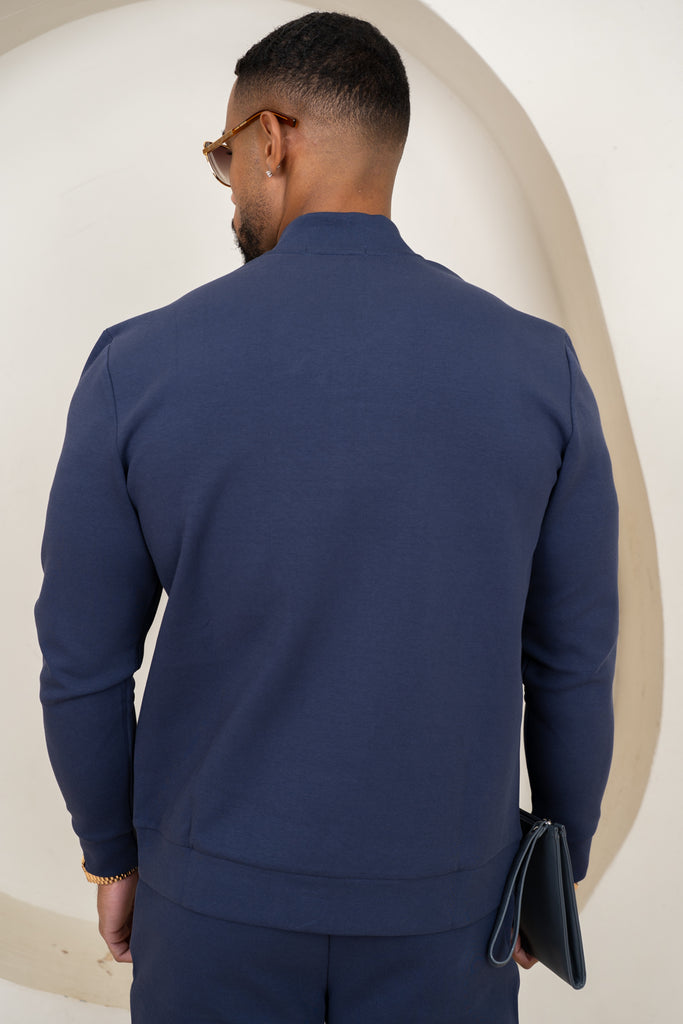 Soft Scuba Bomber Jacket - Navy