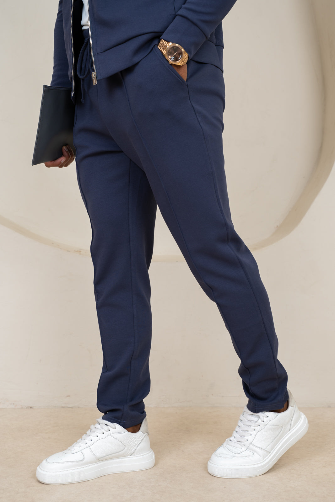 Soft Scuba Pintuck Jogger - Navy