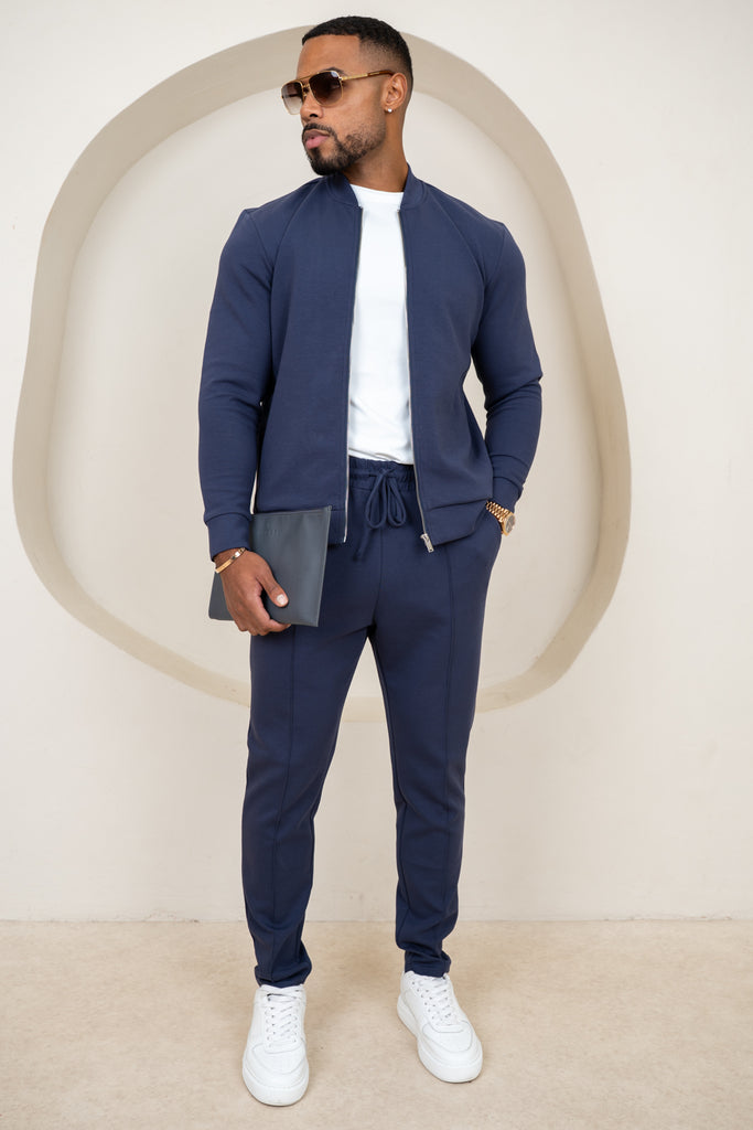 Soft Scuba Pintuck Jogger - Navy