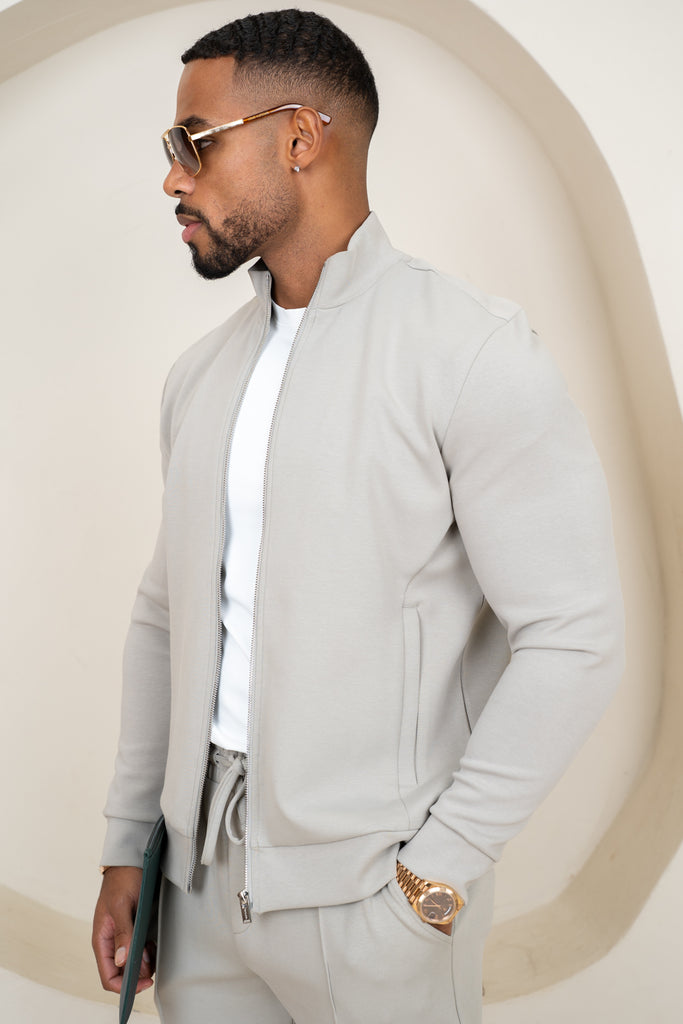 Interlock Zip-Up Jacket - Olive