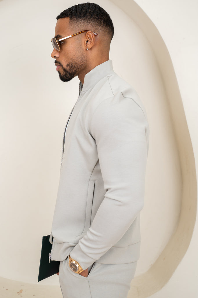 Interlock Zip-Up Jacket - Olive