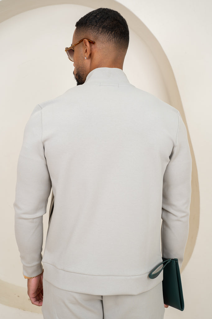 Interlock Zip-Up Jacket - Olive