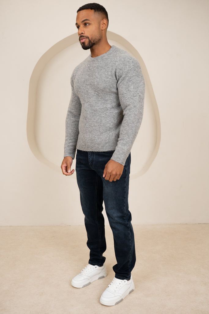 Souffle Crew Neck Sweatshirt - Light Grey