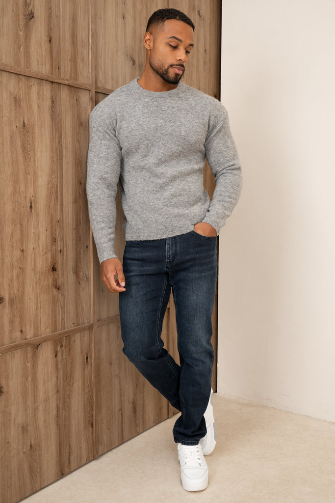Souffle Crew Neck Sweatshirt - Light Grey