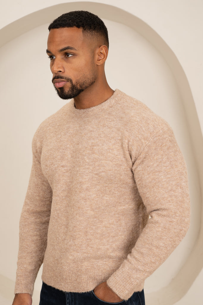 Souffle Crew Neck Sweatshirt - Oatmeal