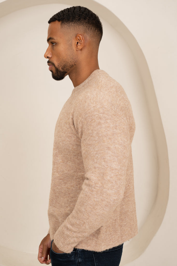 Souffle Crew Neck Sweatshirt - Oatmeal