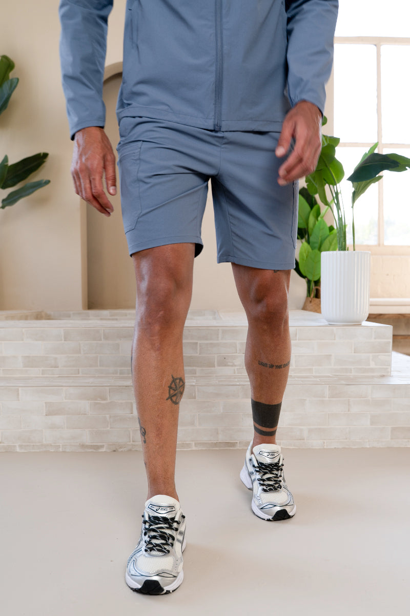 Premium Technical Shorts - Steel Blue