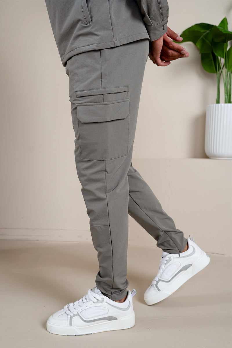 Premium Detail Cargo Pants V2 - Taupe