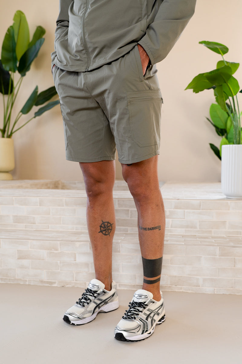 Premium Technical Shorts - Taupe