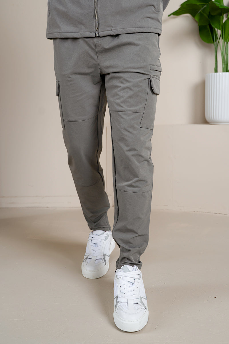 Premium Detail Cargo Pants V2 - Taupe