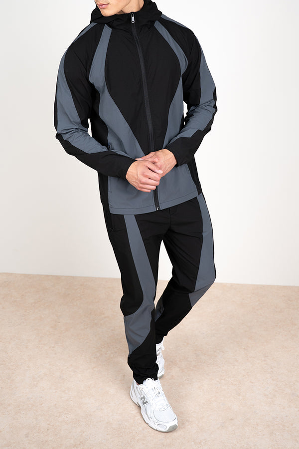 Premium Technical V2 Panelled Pants - Black