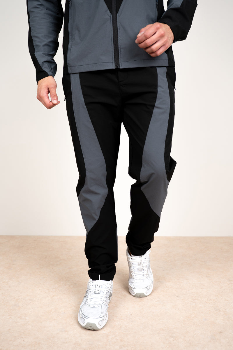 Premium Technical V2 Panelled Pants - Black