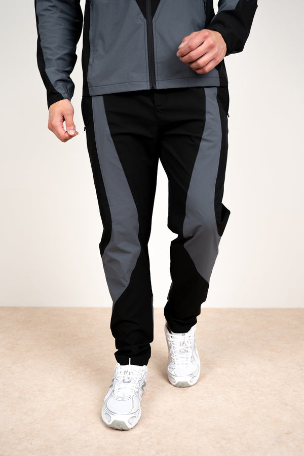 Premium Technical V2 Panelled Pants - Black