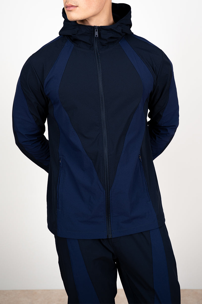 Premium Technical V2 Panelled Jacket - Navy
