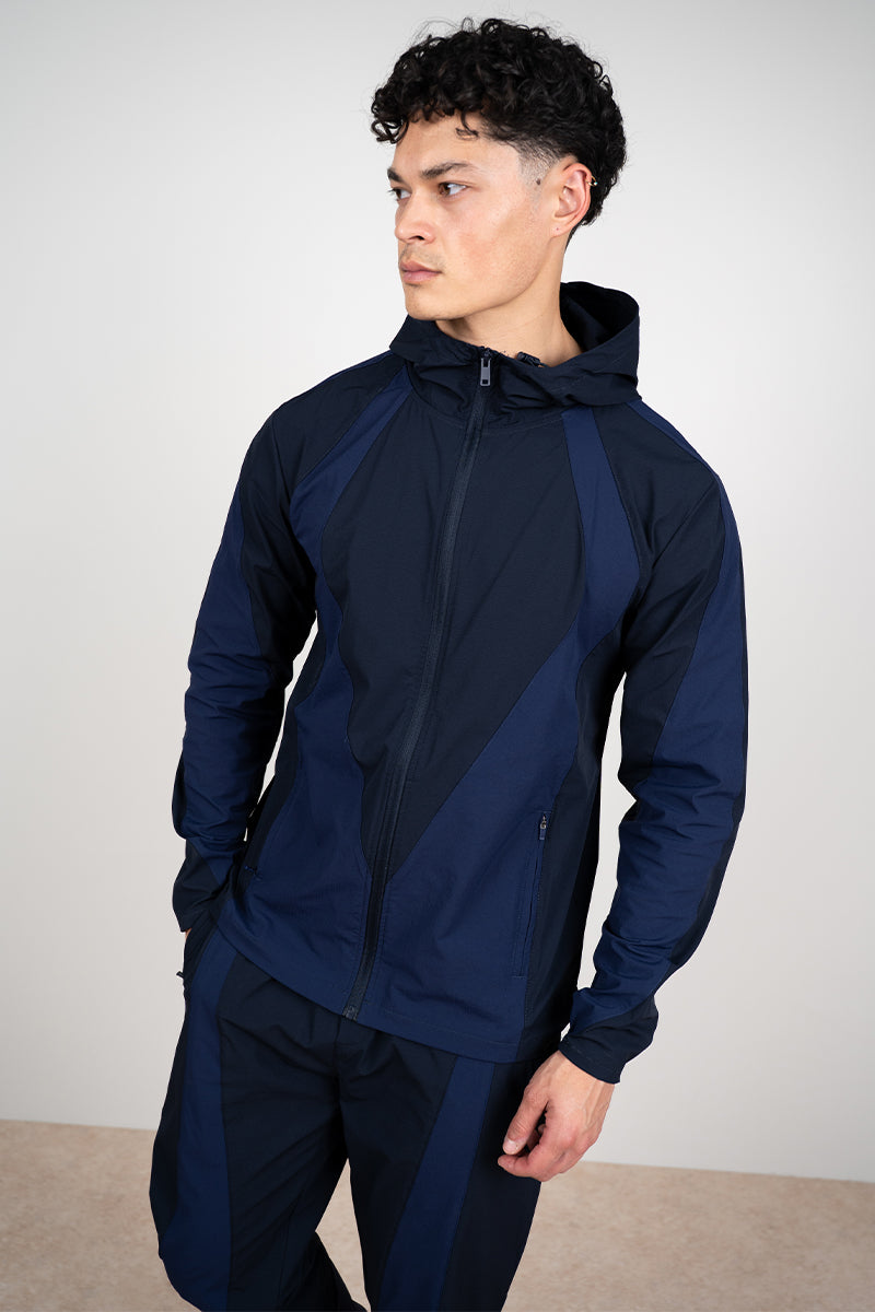 Premium Technical V2 Panelled Jacket - Navy