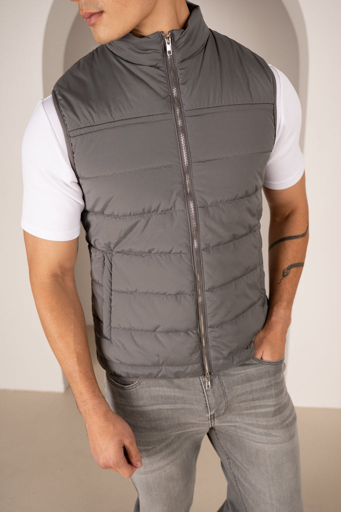 Gilet matelassé léger de qualité supérieure - Anthracite