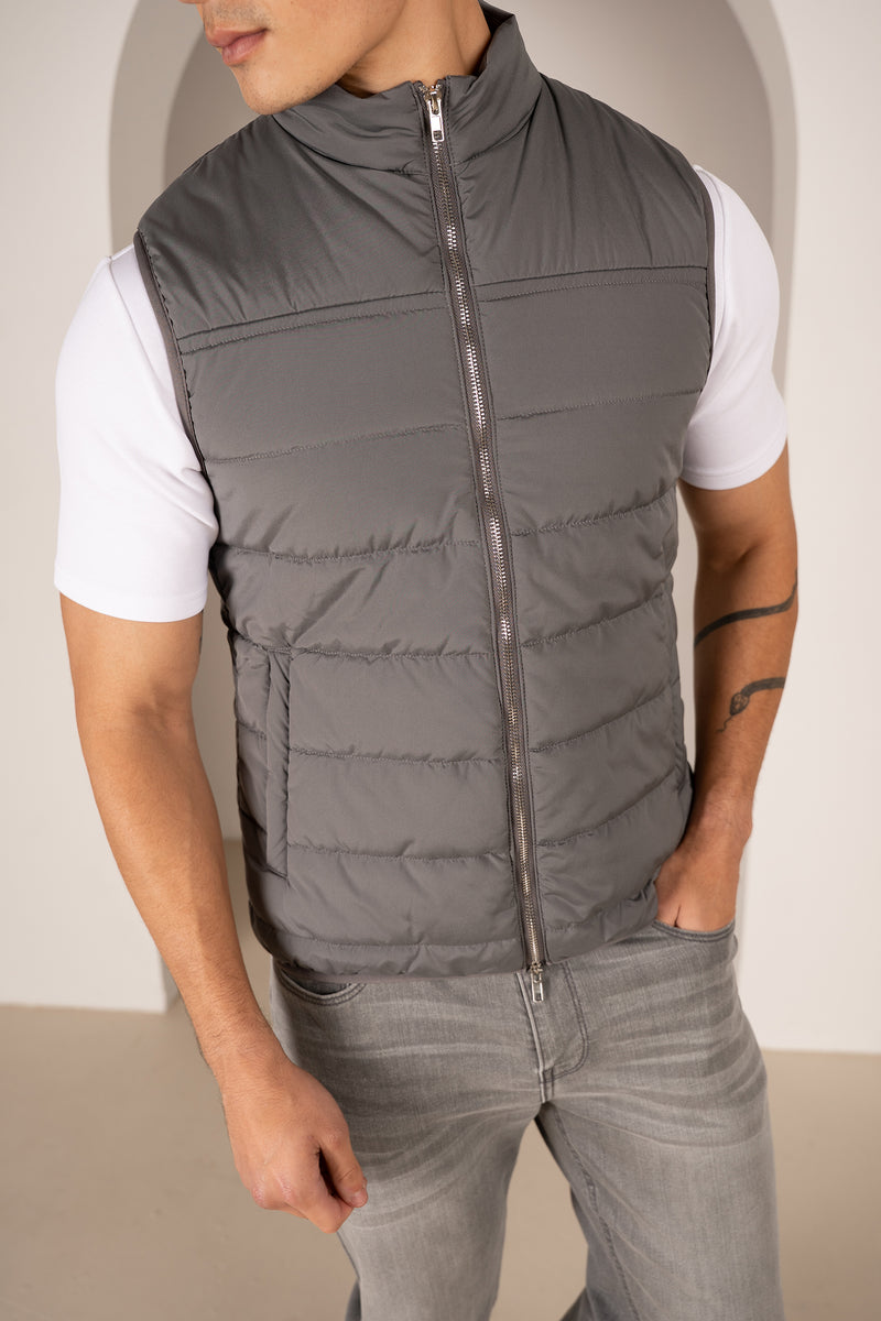 Gilet matelassé léger de qualité supérieure - Anthracite