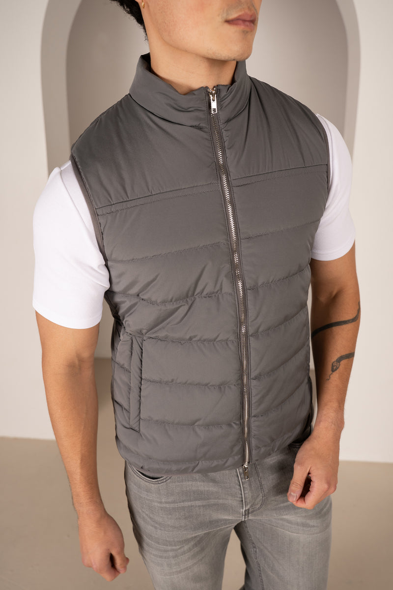 Gilet matelassé léger de qualité supérieure - Anthracite