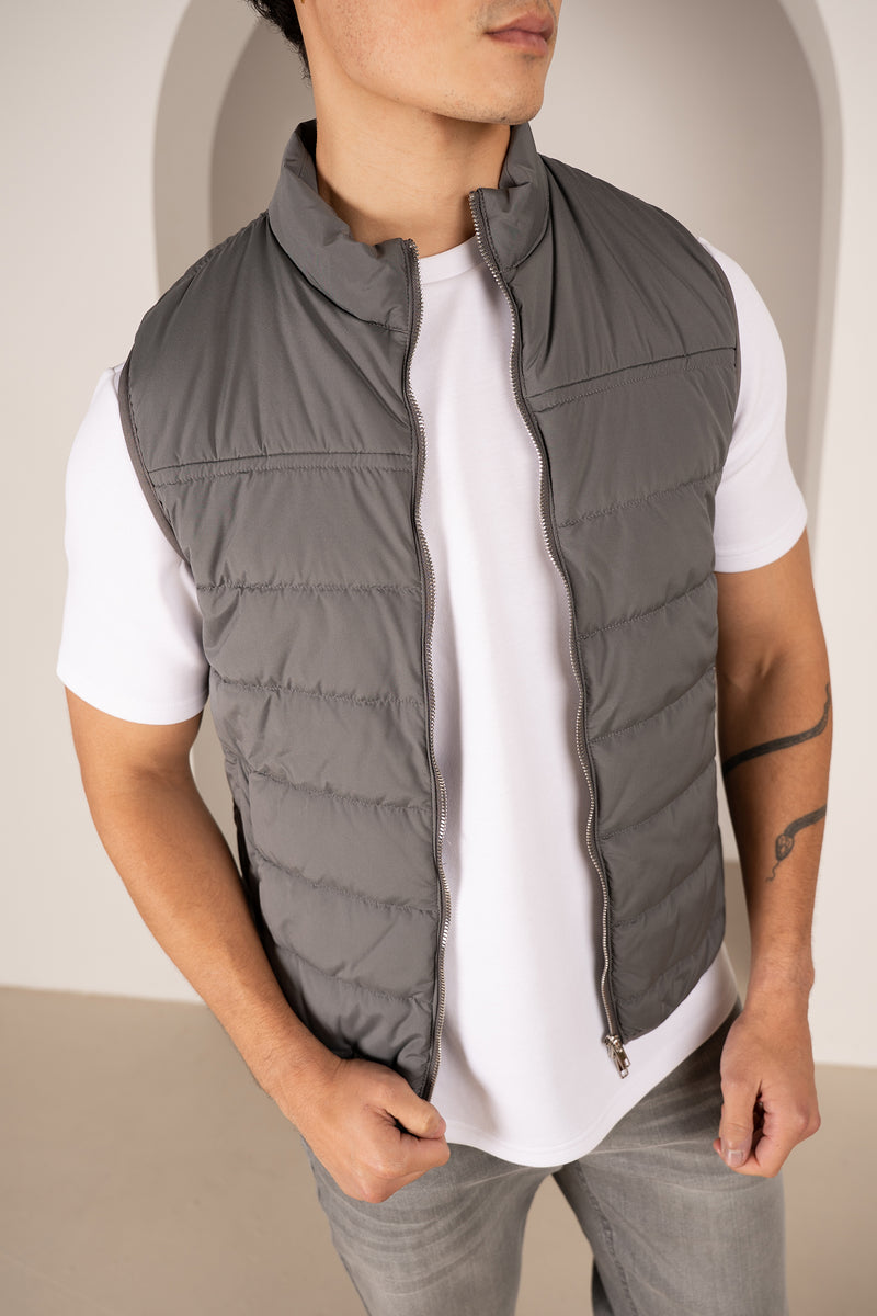 Gilet matelassé léger de qualité supérieure - Anthracite