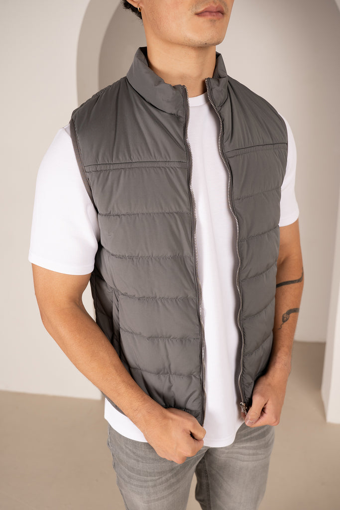 Gilet matelassé léger de qualité supérieure - Anthracite