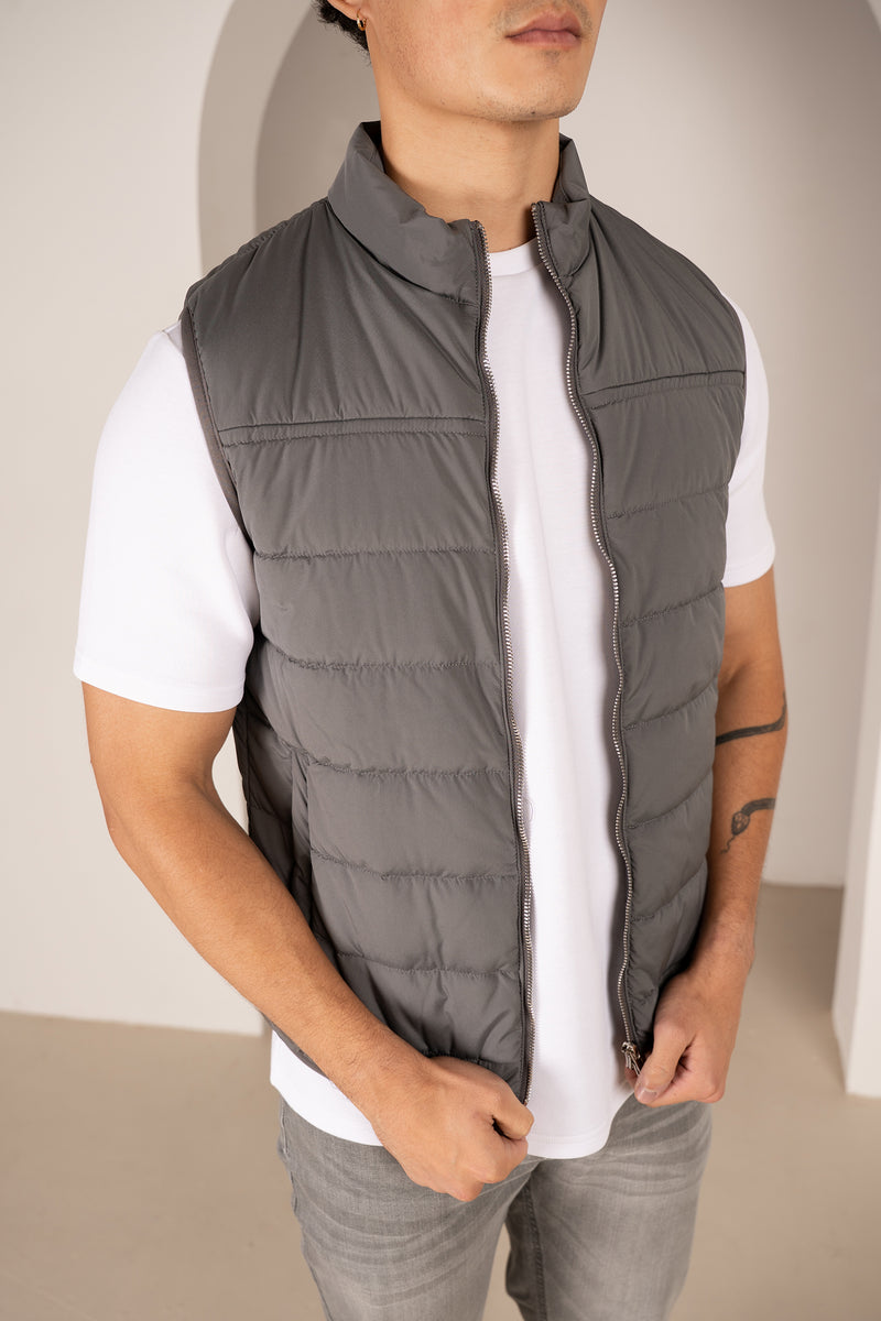 Gilet matelassé léger de qualité supérieure - Anthracite