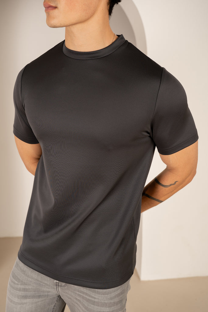 Premium Scuba Slim Fit T-Shirt - 3 Colours (Black, Charcoal and Grey) - 3 Pack