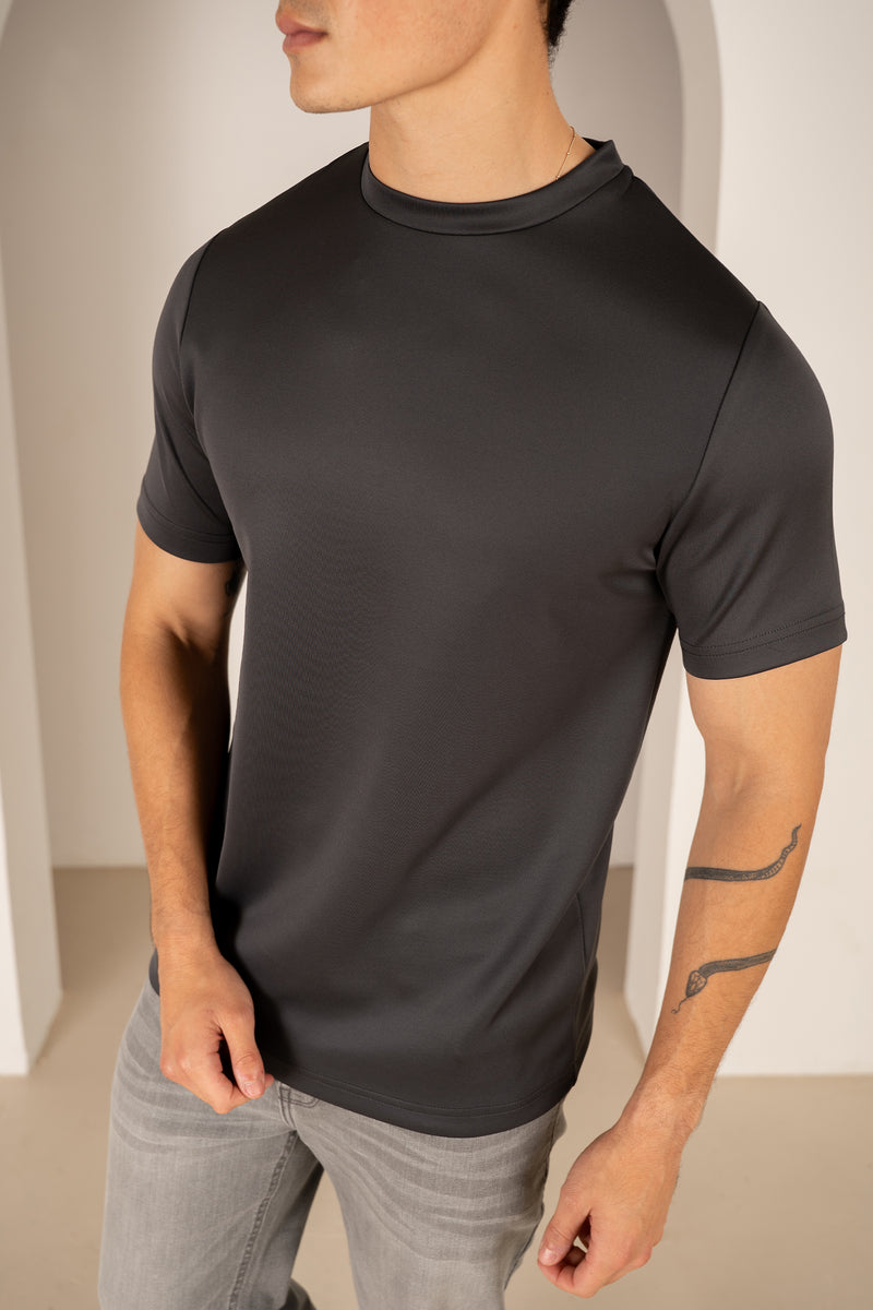 Premium Scuba Slim Fit T-Shirt - Charcoal (JS)