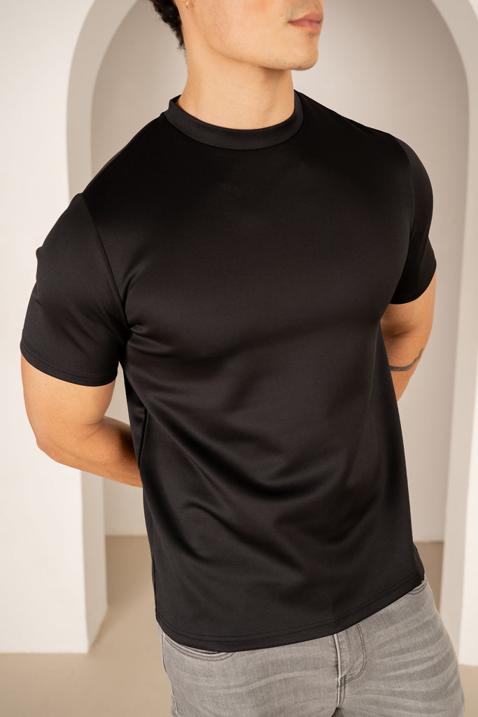Premium Scuba Slim Fit T-Shirt - 3 Colours (Black, Charcoal and Grey) - 3 Pack