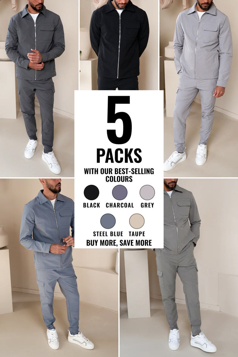 Utility Cargo V2 Set - 5 Colours (Grey, Black, Charcoal, Steel Blue, Taupe) - 5 Pack