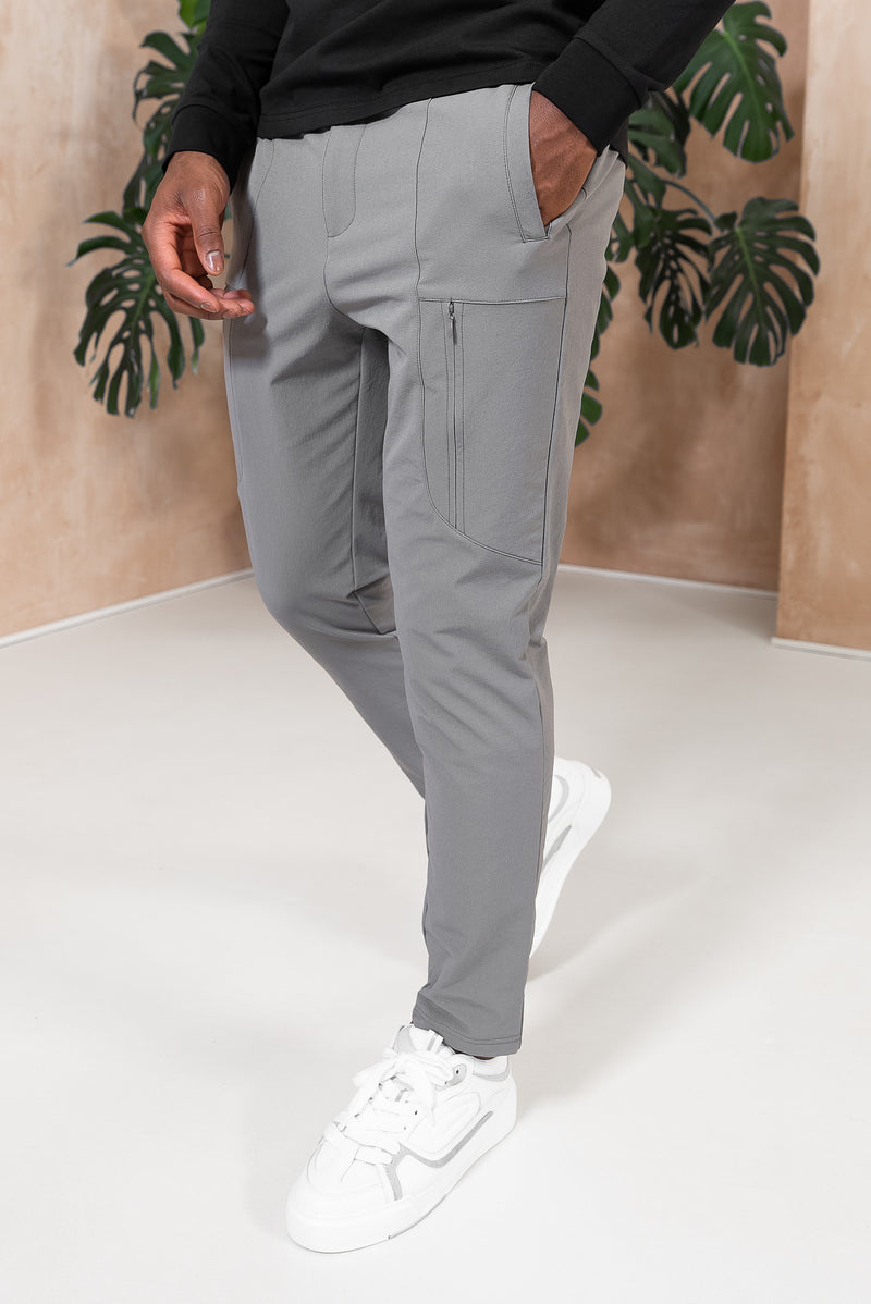 Tailored Tech Cargo Pants - Charcoal