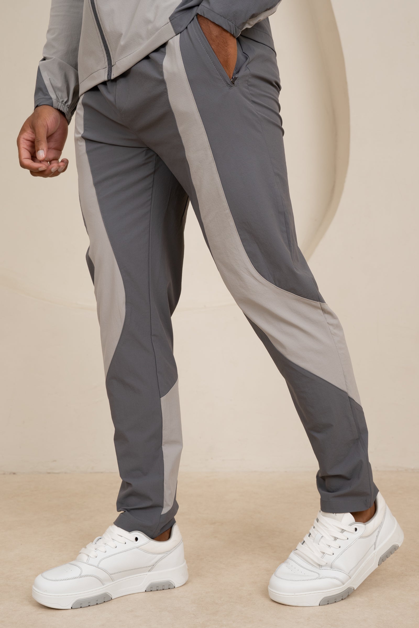 Premium Technical V2 Panelled Pants - Grey