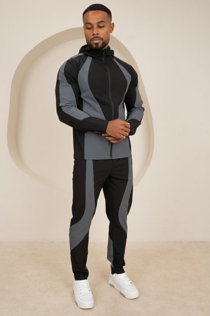 Premium Technical V2 Panelled Pants - Black