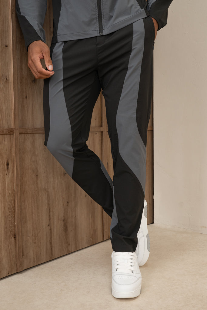 Premium Technical V2 Panelled Pants - Black