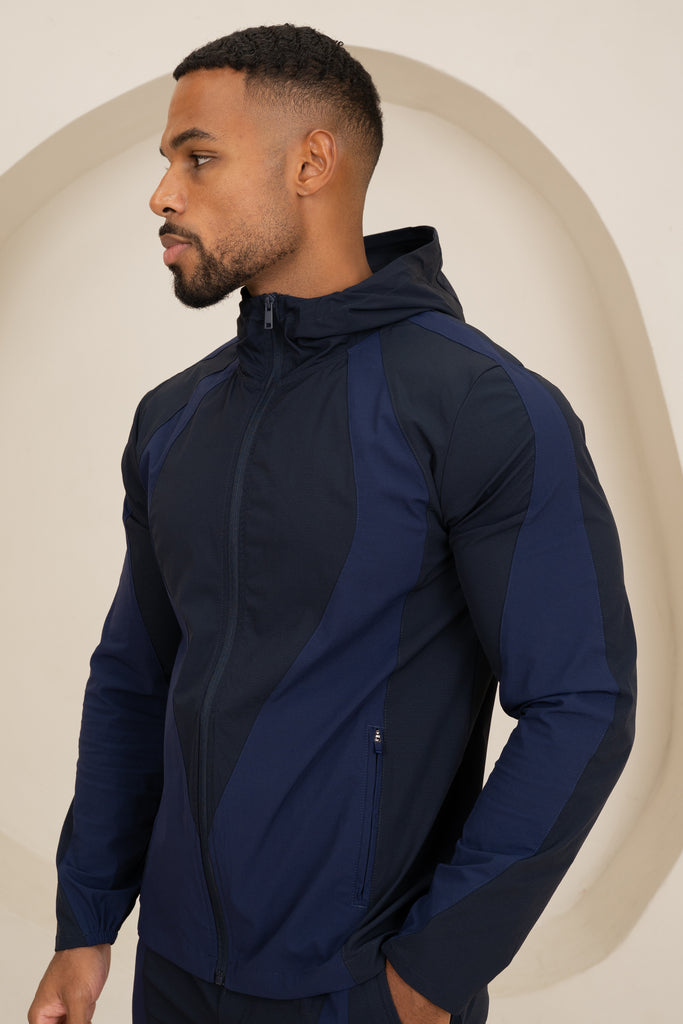 Premium Technical V2 Panelled Jacket - Navy