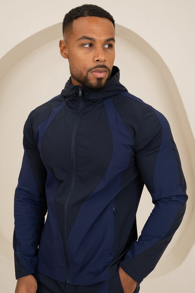 Premium Technical V2 Panelled Jacket - Navy