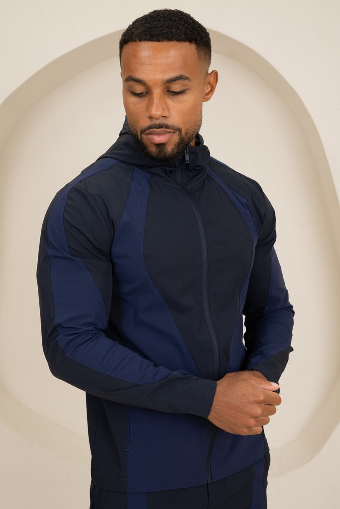 Premium Technical V2 Panelled Jacket - Navy