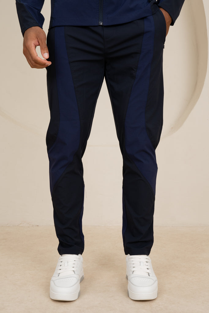 Premium Technical V2 Panelled Pants - Navy
