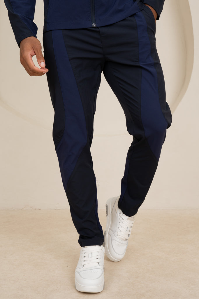 Premium Technical V2 Panelled Pants - Navy