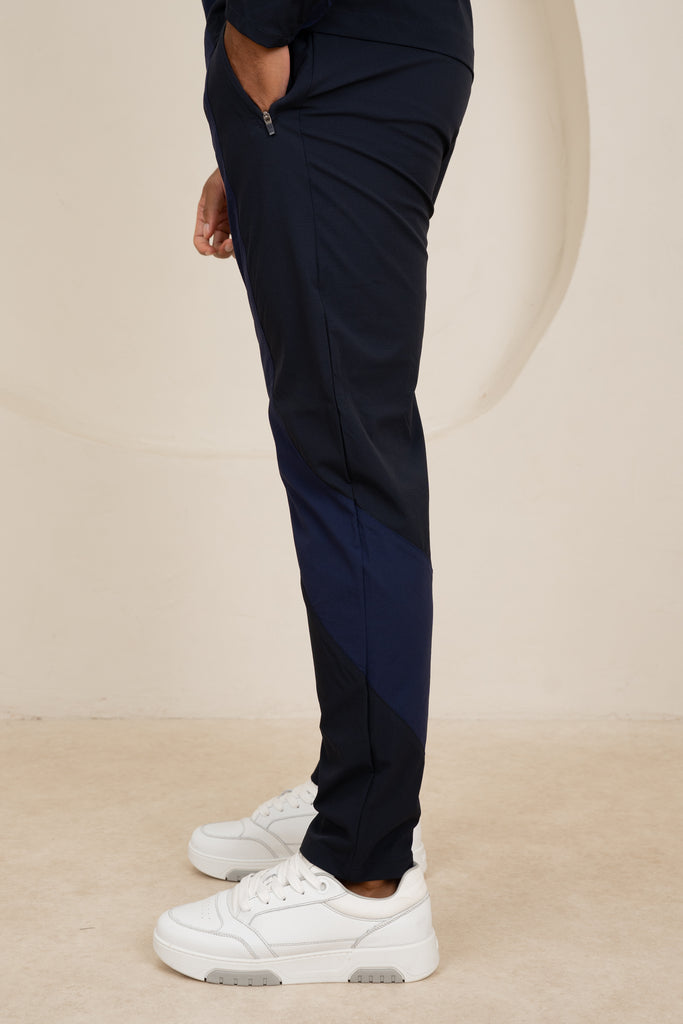 Premium Technical V2 Panelled Pants - Navy