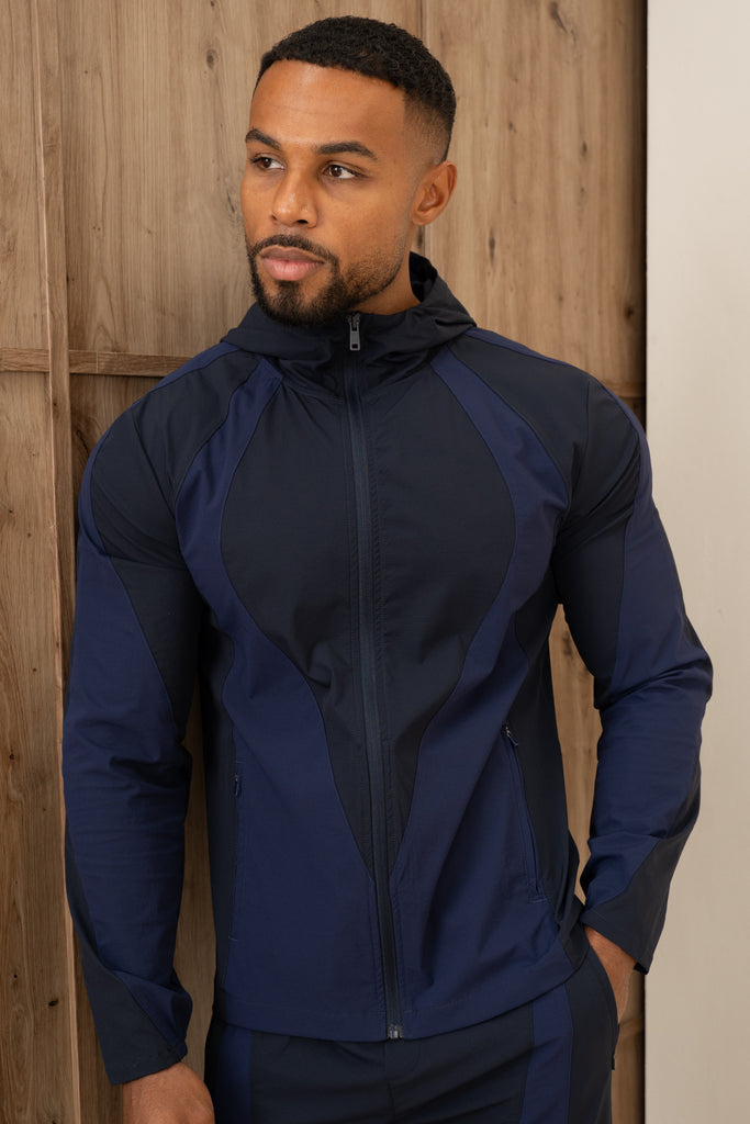 Premium Technical V2 Panelled Jacket - Navy