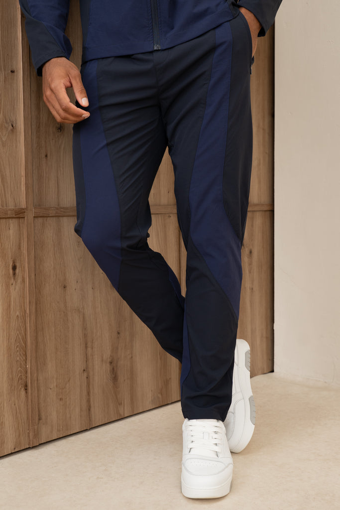 Premium Technical V2 Panelled Pants - Navy